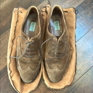 Alfani Brown Oxfords with Classic Brogue Detailing